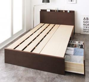  customer construction long possible to use shelves * outlet attaching domestic production strong 2 cup storage bed bed frame only semi-double 