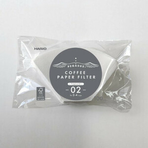 HARIO ハリオ ペガサスコーヒーペーパーフィルター 2～4杯用 ホワイト 100枚×10個セット PEF-02-100W