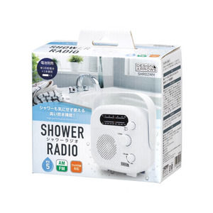 シャワーラジオ SHR02WH ホワイト
