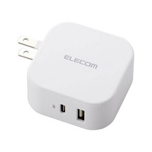 エレコム USB コンセント PD 充電器 20W スマホ タブレット USB-C ×1ポート USB-A×1ポート ホワイト 高速 MPA-ACCP20WH