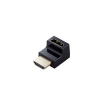 エレコム HDMI L字型アダプター(タイプA-タイプA)スリム 上向き AD-HDAABS01BK_画像2