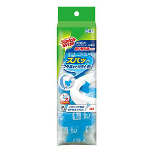 3M スコッチ・ブライト TM 取り替え式トイレクリーナー 洗剤付 取り替え用スポンジ T-557-6RF