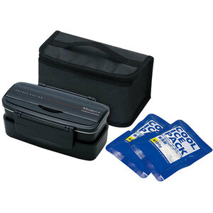 ske-ta- modern plus keep cool back attaching tight lunch box 2 -step type black KCPOW5T