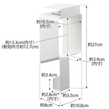 tower 棚下ドライヤーホルダー タワー ホワイト_画像2