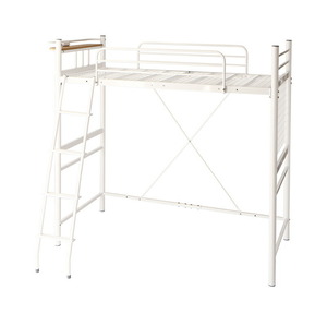  compact loft bed bed frame only semi single short construction installation attaching 