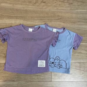 すみっコぐらしガールズTシャツ2枚セット　サイズ100