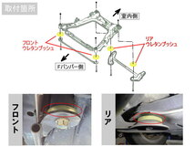 メンバー用 ウレタンブッシュ ( エクストレイル T31 ) フロント リア 下側 クロスメンバー 異音対策 エーテル系 ウレタン T31系 メンバー 0_画像3