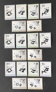  China stamp oo Panda 6 kind .[3 set ] 18 sheets 1973 year 1.15. issue long-term keeping goods unused (6966)