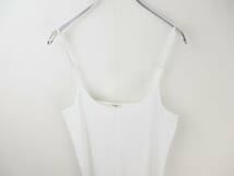 NOWOS ノーウォス 23SS camisole WHITE キャミソール ホワイトF 新品 センターシーム カットソー キャミ 白_画像2