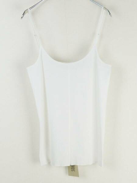 NOWOS ノーウォス 23SS camisole WHITE キャミソール ホワイトF 新品 センターシーム カットソー キャミ 白