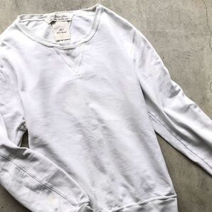 REMI RELIEF 吊り裏毛 スウェットシャツ M レミレリーフ メンズ トレーナー セーター パーカー 白 ホワイトの画像4