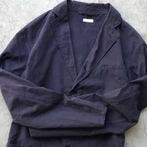 COMOLI シャツジャケット 1 コモリ メンズ ブルゾン ブレザー テーラードジャケット 長袖 紺 ネイビーの画像6