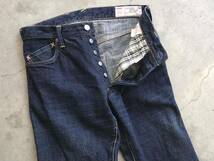 EVISU [Lot.2007] インディゴ染め セルビッチ デニムパンツ W32 L35 エヴィス 新恵美寿神頭 メンズ ジーンズ カモメ刺繍 赤耳_画像6