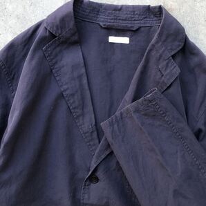 COMOLI シャツジャケット 1 コモリ メンズ ブルゾン ブレザー テーラードジャケット 長袖 紺 ネイビーの画像1