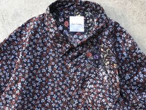 美品 Paul Smith 花柄 長袖シャツ L ポールスミス メンズ 総柄