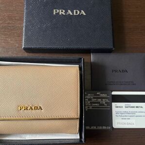 PRADA プラダ　サフィアーノ 1MH523 レザー コンパクトウォレット