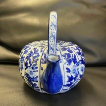 中国古玩 唐物 雍正年製 染付 急須 ポット 茶器 古美術品_画像2