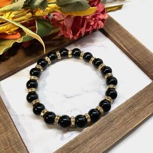 moli on Power Stone bracele 10mm natural stone breath ( Gold ) beads breath men's * lady's man woman .. better fortune ..*