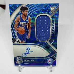 【NBAカードRC世界に30枚】2020-21 Panini Spectra RPA BLUE Auto Patch Isaiah Joe /30