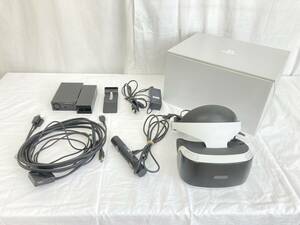 【IE17】(O) SONY PlayStation VR 本体 ヘッドセット PS4 PSVR CUH-ZVR1 プロセッサーユニット ACアダプタ ジャンク扱い 中古現状品