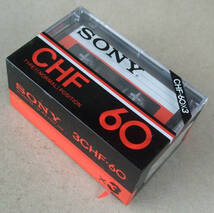 送料無料 未使用 SONY ソニー Normal Position CHF 60 3巻パック ノーマルポジション TYPEⅠカセットテープ 日本製 Made in Japan 即決！_画像1