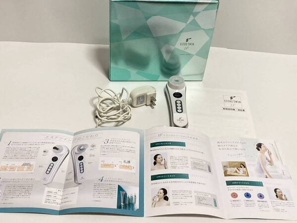 美品 エステツイン 1F 美顔器 フェイスケア 4段階 LED 毛穴汚れ イオンクレンジング イオントリートメント 動作確認済