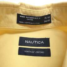 古着 ノーティカ NAUTICA ボタンダウンシャツ イエロー 長袖 表記：15 1/2 34/35　gd402246n w40410_画像3