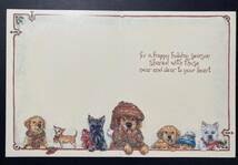 グリーティングカード いろいろな犬のイラスト■1枚・無地封筒付き・海外製■イヌ いぬ Dogs クリスマスカード_画像5