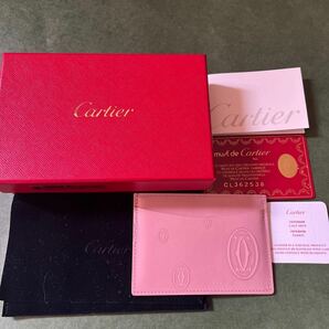 カルティエ ハッピーバースデー パテントレザー カードケース L3000953 ピンク Cartier レディースの画像1