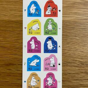 切手 5シート アルプスの少女ハイジ ムーミン Suicaペンギン ソラカラちゃん 額面3120円の画像5