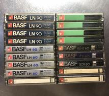 カセットテープ　ノーマル　18本セット ・BASF C-60 ・LN-90 ・LH-60 ・FCR 60 ・SCR 60 ・SLHⅠ 60 ・chromdioxid super 60_画像1