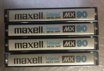 カセットテープ　メタル　4本セット マクセ　maxell Metaxial METAL TAPE MX90 _画像2