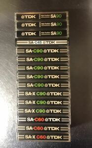 カセットテープ　TDK ハイポジx15本セット 