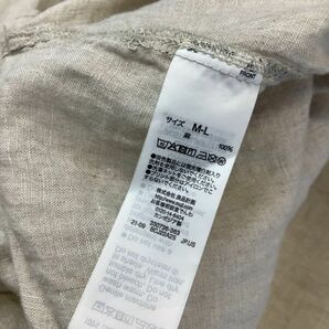 【爽やかなリネン100％】良品 MUJI 無印良品 リネンシャツ 長袖シャツ レディース M〜L 生成り ベージュの画像6