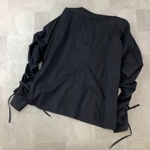 ZARA WOMAN ザラ パール付 長袖 ブラウス レディース USA XS ブラック_画像2