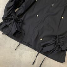 ZARA WOMAN ザラ パール付 長袖 ブラウス レディース USA XS ブラック_画像3