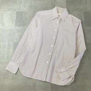 良品 Maker’s Shirt メーカーズシャツ 鎌倉シャツ 長袖 ストライプシャツ レディース 9号 Mサイズ
