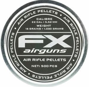 FX プレミアム 5.5mm 16gr(1.030g) 空気銃 ペレット500発入り 空気銃弾