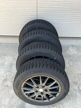 【バリ溝】2022年終盤製ワンシーズン使用195/60R16 ダンロップWM02 アルミホイールセット_画像10