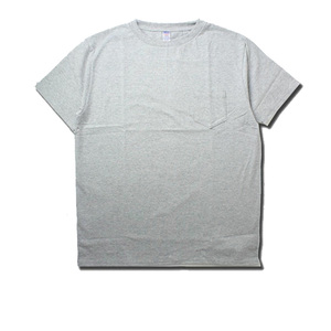 日本製 tシャツ 半袖 丸首 綿100% 丸胴仕様 ポケットtシャツ メンズ adtrhe02 グレー Mサイズ