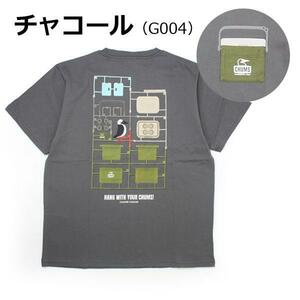 CHUMS Tシャツ メンズ Camper Cooler Pocket T-Shirt チャムス キャンパークーラーポケットTシャツ CH01-2360 XLサイズ チャコール