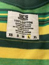 宇野薫商店 UCS ボーダーTシャツ 半袖 100アスレチックス UNOCAOL SULIO 総合格闘技 修斗 ルミナ Lサイズ 美品 グッドイナフ g1950 _画像2