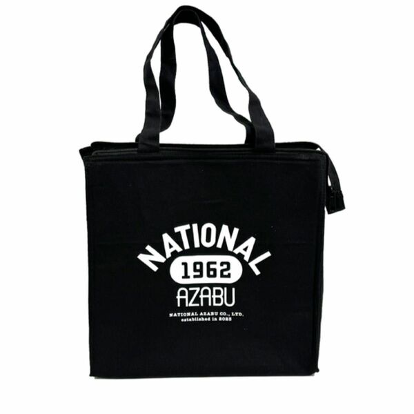 【新品・タグ付き】ナショナル麻布　ORIGINAL CAMPUS COOLERBAG ブラック　※即日発送いたします！