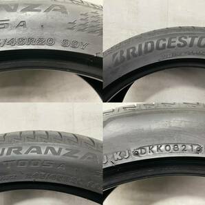 【埼玉発】（引き取り可能）2021年製 245/45R20 ブリヂストン TURANZA T005A 4本価格 ＃c00651の画像8