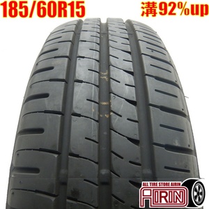 中古タイヤ 185/60r15 タイヤ DUNLOP ENASAVE EC204 1本 単品 シエンタ ベルタ ヴィッツ グレイス 中古 15インチ