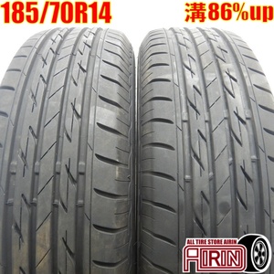 中古タイヤ 185/70r14 タイヤ ブリヂストン ネクストリー 2本セット アリオン アレックス カローラアクシオ プレミオ 中古 14インチ