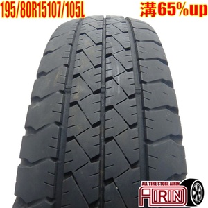 中古タイヤ 195/80r15 107/105L タイヤ グッドイヤー カーゴ プロ 1本 単品 ハイエース キャラバン 中古 15インチ