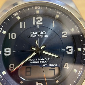  CASIO カシオ WAVE CEPTOR ウェーブセプター マルチバンド6 WVA-M600 メンズ 腕時計 デジアナ 電波ソーラー 稼働の画像3