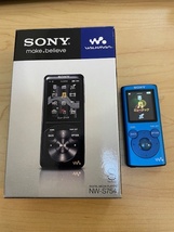 未使用 ソニー SONY WALKMAN ウォークマン NW-S754 8GB NW-E053 ブルー 青 ポータブルオーディオプレーヤー_画像9