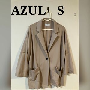 AZUL by moussy 春秋向き ジャケット S 無地 ベージュ